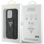 Guess GUHCP15LPGS4TDK iPhone 15 Pro 6.1" black hardcase Grip Stand 4G Triangle Strass - imagine 9