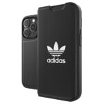 Adidas OR Booklet Case BASIC iPhone 14Pro 6.1" black white 50182 - imagine 8