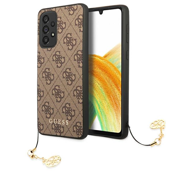 cps-744cc562606ff81a80d3db7466a7e77f-2025-12-06-12-31-34 Guess GUHCA33GF4GBR A33 5G A336 brown hardcase 4G Charms Collection - imagine 1