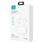USAMS Bluetooth 5.0 TWS SM Series Wireless Earphones white BHUSM01 (US-SM001) - imagine 3