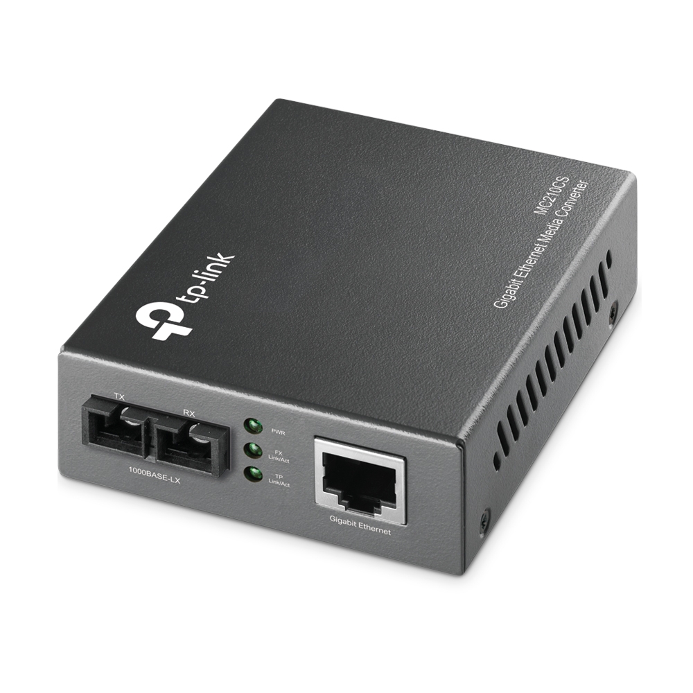 cps-745bc659f7cddf84450de5421381e378-2025-12-05-07-15-34 TP-Link MC210CS | Media converter | 1x SC/UPC, 1x RJ45 1000Mb/s, 1310nm, Single mode - imagine 1