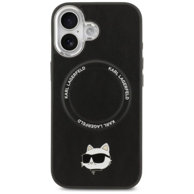 Karl Lagerfeld Choupette Pin MagSafe Case for iPhone 17 Black - imagine 3