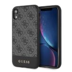 Guess GUHCI61G4GLGR iPhone Xr grey hardcase 4G Stripe Collection