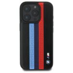 BMW BMHMP16X23PUPTK iPhone 16 Pro Max 6.9" black hardcase M Perf. Tricolor Printed Stripes - imagine 3