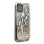 Karl Lagerfeld KLHCN58TRKSGO iPhone 11 Pro gold Glitter Signature - imagine 5