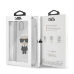 Karl Lagerfeld KLHCN65TPUTRIKSL iPhone 11 Pro Max silver Glitter Ikonik Karl - imagine 7