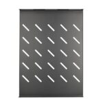 Extralink 1U 350mm Black | Fixed shelf | 19", 490x360mm, for 600mm depth cabinets