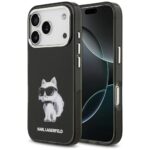 Karl Lagerfeld IML Aquarelle Choupette & Logo MagSafe Case for iPhone 17 Pro Black