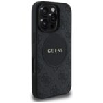 Case Guess 4G Circle Classic Logo MagSafe for iPhone 16 Pro Max black - imagine 4