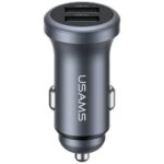 USAMS CC320 Aluminum Car Charger 2.4A 2xUSB-A tarnish