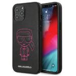 Karl Lagerfeld KLHCP12LPCUIKPI iPhone 12 Pro Max 6,7" pink hardcase Karl Ikonik Outline