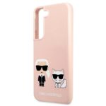 Karl Lagerfeld KLHCS22MSSKCI S22+ S906 hardcase light pink Silicone Ikonik Karl & Choupe - imagine 6