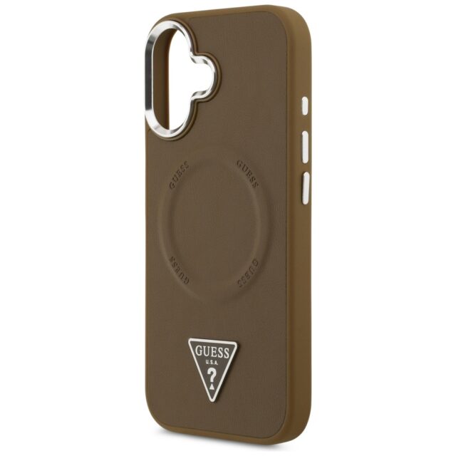 Guess Triangle Logo MagSafe case for iPhone 17 brown - imagine 6