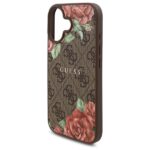 Guess GUHMP16SP4ROPEMCW iPhone 16 6.1" brown hardcase 4G Flowers Print MagSafe - imagine 6