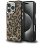 Case Karl Lagerfeld IML Leopard Pattern  MagSafe for iPhone 16 Pro brown