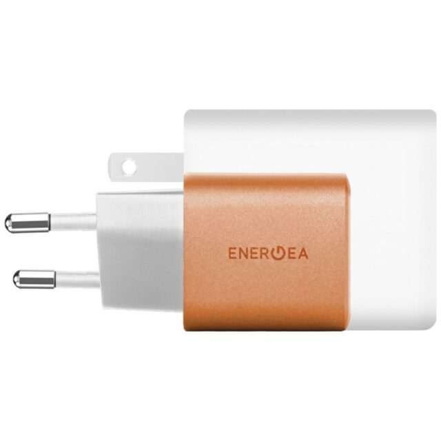 Wall charger Energea Ampcharge GaN35 USB-C/USB-A PD/PPS/QC3.0 35W orange - imagine 3