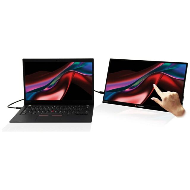 Portable Touch Monitor Verbatim ALU 13.3" WUXGA with 5000mAh Power Bank black 32087 - imagine 8