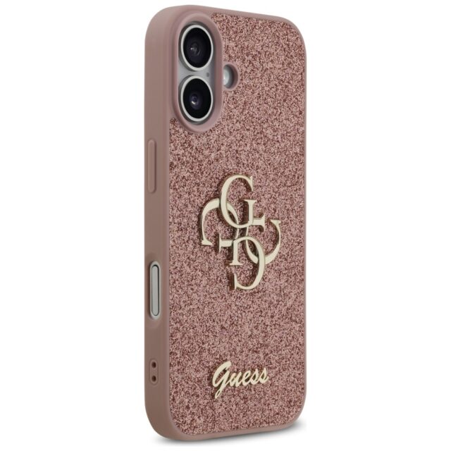 Guess Fixed Glitter Big 4G Case for iPhone 17 Pink - imagine 4