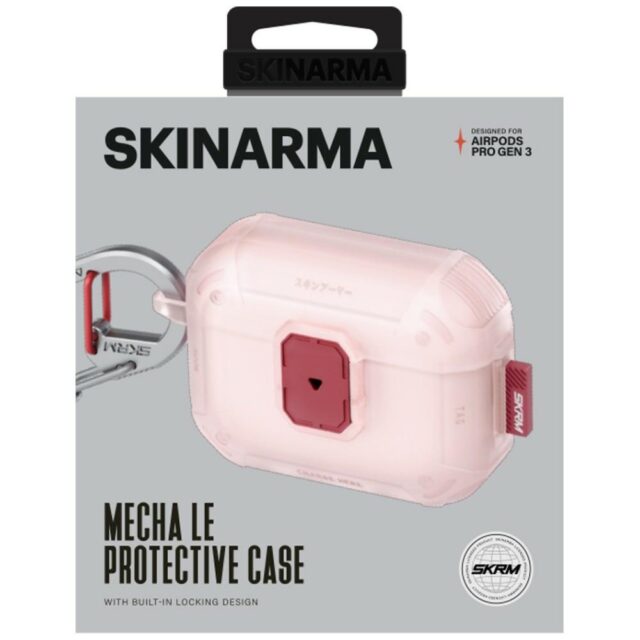 Case Skinarma Mecha LE for AirPods Pro 3 Frost Blush - imagine 4