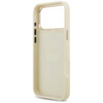 Case Guess Peony Hot Stamp MagSafe for iPhone 17 Pro Max beige - imagine 7