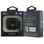 BMW BMA4CMPUCA AirPods 4 cover black PU Carbon M Collection - imagine 3