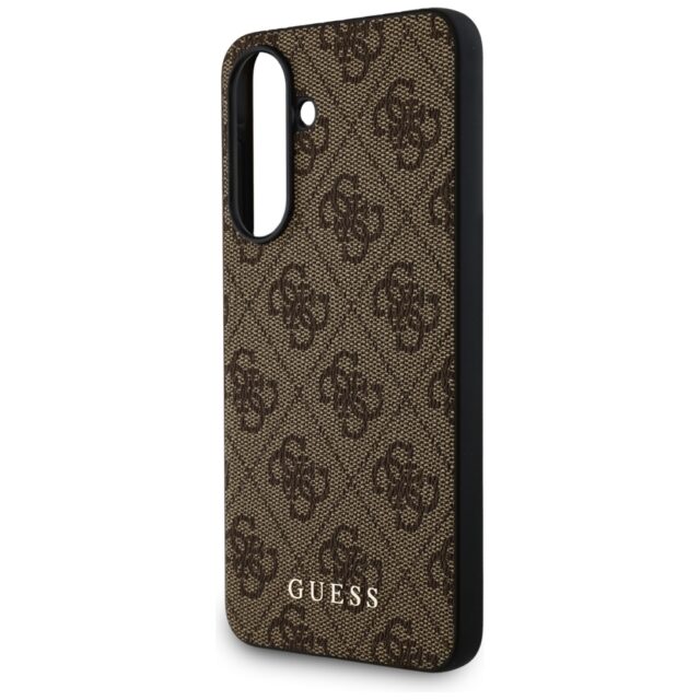 Case Guess 4G Metal Gold Logo for Samsung Galaxy A36 brown - imagine 5