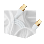 3MK HyperSilicone Cable USB-C/USB-Ckabel 2m 100W Biały/White - imagine 5