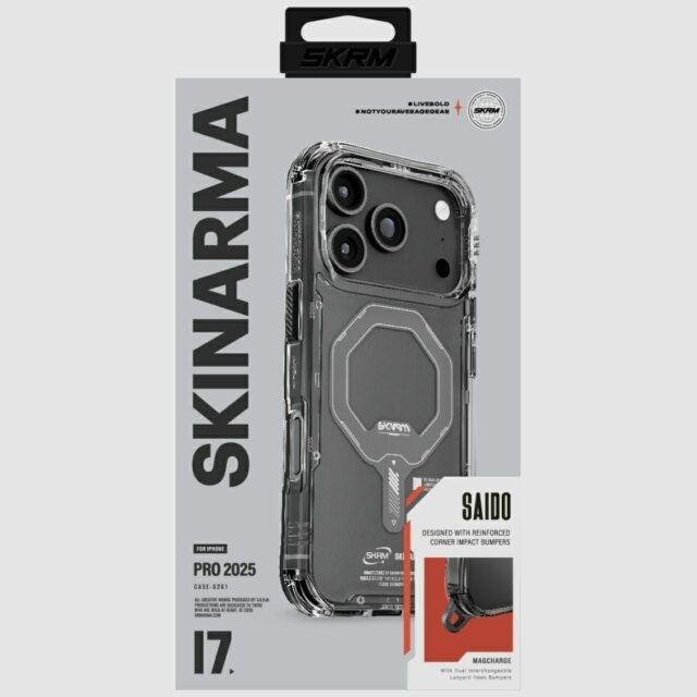 Skinarma Saido Case for iPhone 17 Pro Magnetic Charging Graphite - imagine 2