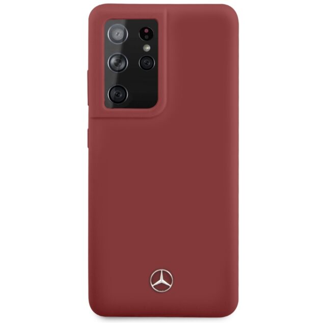 Mercedes MEHCS21LSILRE S21 Ultra G998 red hardcase Silicone Line - imagine 3
