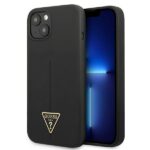 Guess GUHCP13SSLTGK iPhone 13 mini 5,4" black hardcase Silicone Triangle