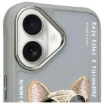 Nimmy case iPhone 16 6.1" gray Glasses Cool Dog - imagine 3