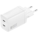 Wall charger 4smarts PDPlug Dual   45W GaN 2xUSB-C white