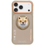 Case Nimmy Glasses Cool Dog MagSafe for  iPhone 17 Pro beige