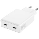 Wall Charger 4smarts PDPlug Slim Dual 65W GaN 2xUSB-C white