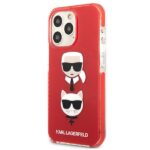 Karl Lagerfeld KLHCP13LTPE2TR iPhone 13 Pro / 13 6,1" hardcase red Karl&Choupette Head - imagine 2