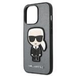 Karl Lagerfeld KLHCP13XOKPG iPhone 13 Pro Max 6,7" silver hardcase Saffiano Ikonik Karl`s Pat - imagine 7