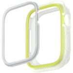 UNIQ Moduo Case Apple Watch Series 4/5/6/7/8/9/SE/SE2/SE3 40/41 mm lime-white - imagine 2