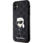 Karl Lagerfeld KLHCN61SAKHPKK iPhone 11/ Xr 6.1" black Saffiano Monogram Ikonik - imagine 2