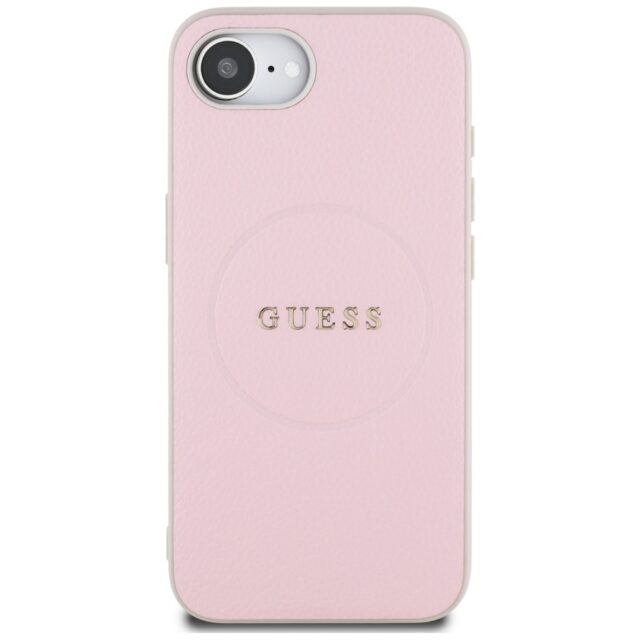 Case Guess Grained Ring MagSafe for iPhone 16e pink - imagine 3