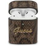 Guess GUACA2PUSNSMLBR AirPods cover brown Python Collection
