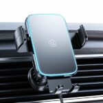 USAMS Car holder with wireless charger for air vent black  (CD230) 15W