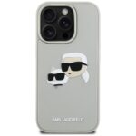 Case Karl Lagerfeld HC 3D Rubber Double Heads to iPhone 16 Pro beige - imagine 3