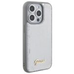 Guess GUHCP15XPSFDGSS iPhone 15 Pro Max 6.7" silver hardcase Sequin Script Metal - imagine 4