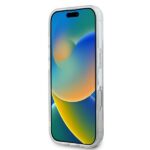 DKNY DKHMP16XHRHSEK iPhone 16 Pro Max 6.9" black hardcase Repeat Texture Pattern With Stripe - imagine 5