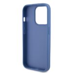Guess GUHCP15LP4TDPB iPhone 15 Pro 6.1" blue hardcase Leather 4G Triangle Strass - imagine 7