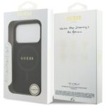 Guess Saffiano Classic Logo MagSafe Case for iPhone 17 Pro Black - imagine 8