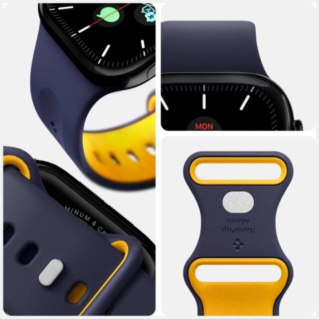 Band Spigen Nano Pop for Apple Watch 6/7/8/9/10/11/SE/SE 3/Ultra1/Ultra2/Ultra3 (44/45/46/49mm) navy - imagine 7