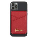 Guess Wallet Card Slot GUWMSSASLREMagSafe Saffiano red - imagine 2