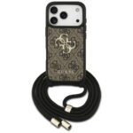 Case Guess 4G Big Logo Cord Stap         Crossbody for iPhone 17 Pro brown