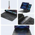 USAMS Protective case with keyboard iPadPro 11" black Miaoke Series IPP109MG01 (US-BH875) - imagine 9